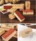 Pack of 8 Pcs Plant and Flower Shape Wooden Rubber Stamps 2.5 Inch x 1 Inch x 0.6 Inch for DIY Craft Card and Photo Album
